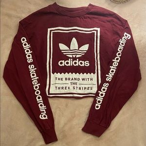 Adidas cropped long sleeve
